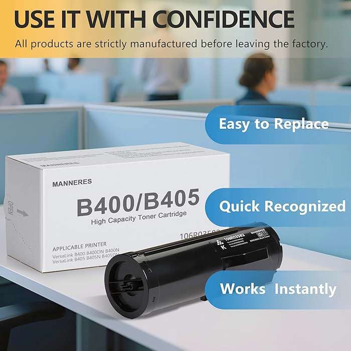 VersaLink B400 B405 High Capacity Toner Cartridge (1-Pack, Black) -106R03582 Toner Cartridge Replacement for Xerox VersaLink B400 B400DN B400N B405 B405N B405DN Printer - Image 5