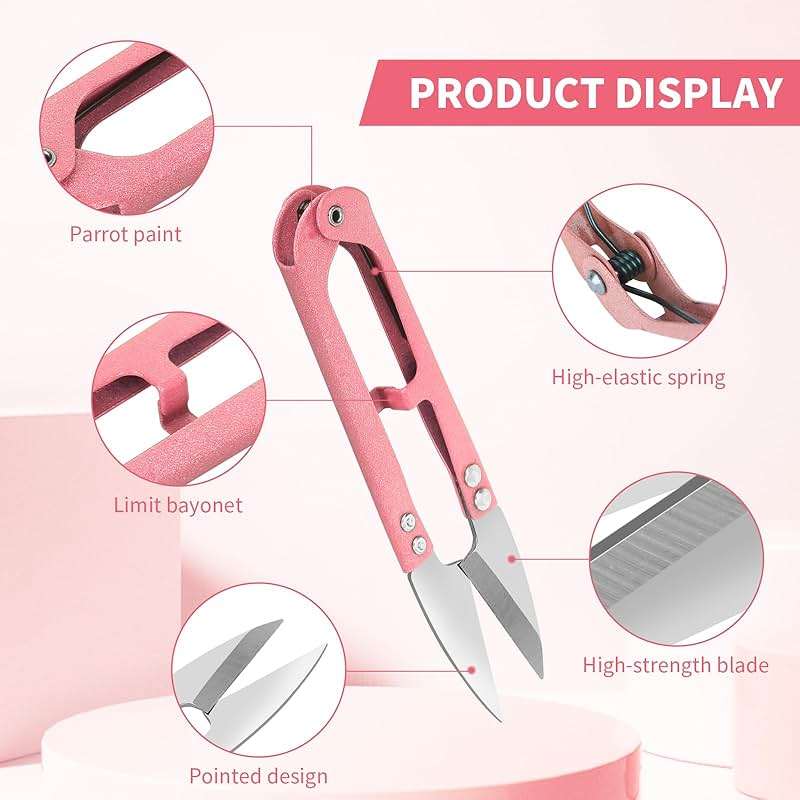 CZZXI 3PCS Thread Snips, High-Carbon Steel Thread Cutter, 4.25inch Yarn Scissors for Sewing, Quilting, Knitting, DIY, Jewelry Making, Bonsai Bud and Leaves Pruning. - Image 4