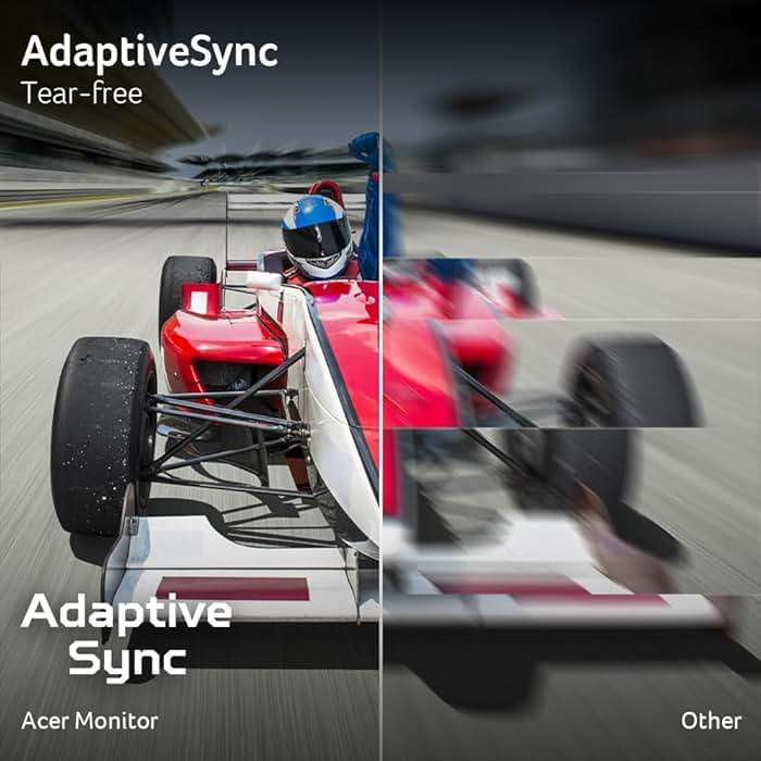 acer SB240Y G0bi 23.8" IPS Full HD Ultra-Slim Edge-to-Edge Gaming Office Monitor | Adaptive-Sync Support (FreeSync Compatible) | Up to 120Hz Refresh | 1ms (VRB) | Tilt | HDMI & VGA Ports | Black - Image 3