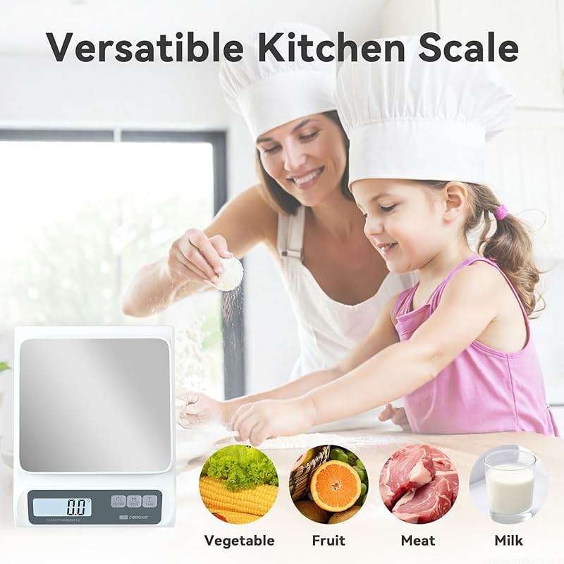 CYBERGIANT 13lb/0.1g Precision Digital Food Scale - Meal Prep Kitchen Baking & Espresso Coffee - Gram Scale with Stainless Steel Platform & LCD Display - Image 7