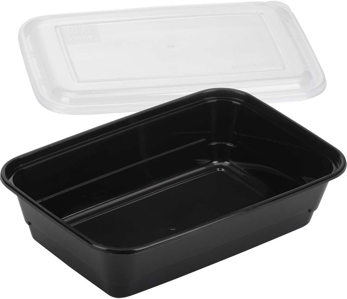 GoodCook Meal Prep Rectangle Single Compartment 30 units, Black, BPA Free - Image 5