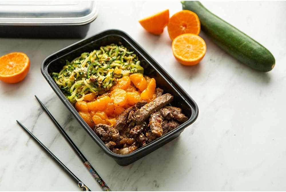 GoodCook Meal Prep Rectangle Single Compartment 30 units, Black, BPA Free - Image 6