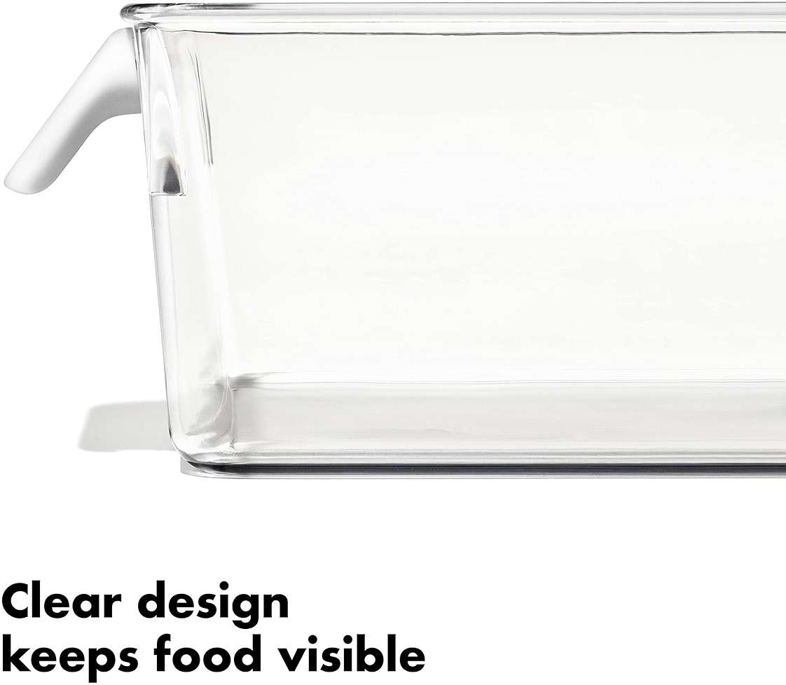 OXO Refrigerator Storage Bin, 5 by 10 in, Clear - Image 6