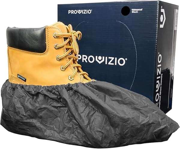 Provizio Supply Waterproof Shoe Covers Disposable Non Slip Extra Large Boot Cover - (40 Pairs) - Image 1