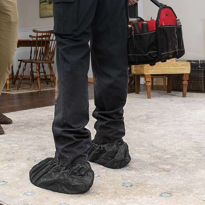 Provizio Supply Waterproof Shoe Covers Disposable Non Slip Extra Large Boot Cover - (40 Pairs) - Image 4