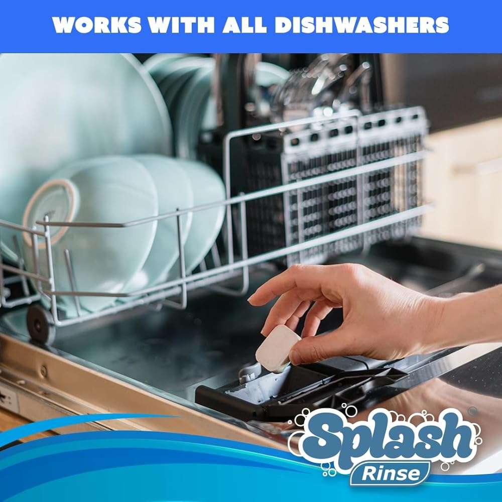 Splash Rinse Dishwasher Cleaner Tablets - Deep Cleaning For All Dishwasher Machine Models - Image 3