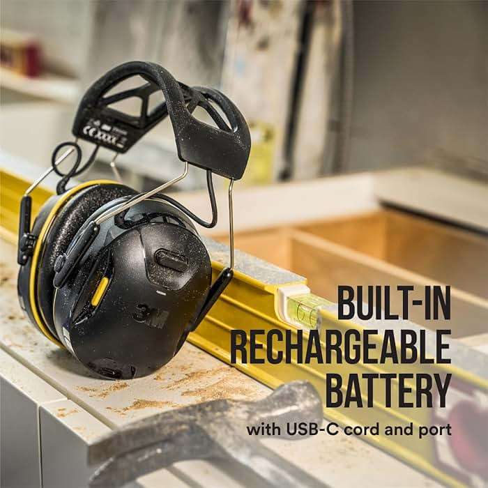 3M WorkTunes Connect Wireless Hearing Protector with Bluetooth Technology, Bluetooth Hearing Protection with a 26 dB Noise Reduction Rating - Image 2