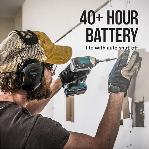 3M WorkTunes Connect Wireless Hearing Protector with Bluetooth Technology, Bluetooth Hearing Protection with a 26 dB Noise Reduction Rating - Image 4