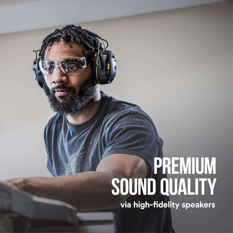 3M WorkTunes Connect Wireless Hearing Protector with Bluetooth Technology, Bluetooth Hearing Protection with a 26 dB Noise Reduction Rating - Image 8
