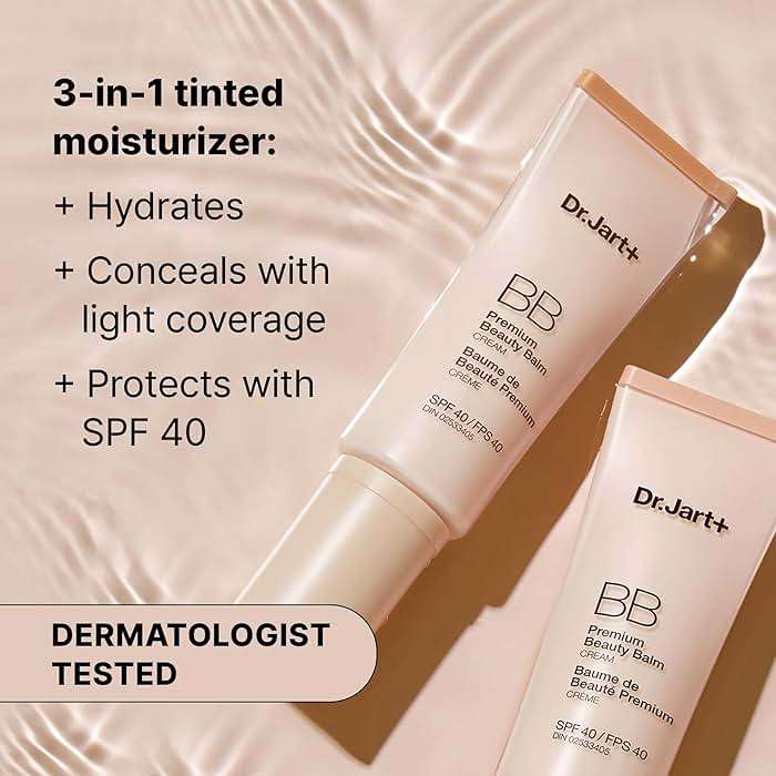 Dr.Jart+ Premium BB Korean Tinted Moisturizer with SPF 40 and Niacinamide | bb cream |Skin Tint | Korean Makeup, 1.35 Fl Oz - Image 6