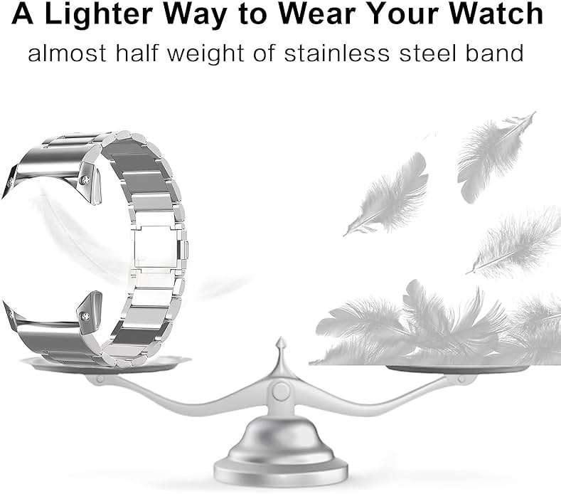 synsing Magnetic Titanium 22mm Band Compatible for Garmin Fenix 8 47mm/E 47mm/Fenix 7/6 Pro/5 Plus, 26mm Metal Quick Release Strap for Fenix 8 51mm/Enduro 3 51mm/Fenix 7X Pro Sapphire Solor/6X Pro - Image 5