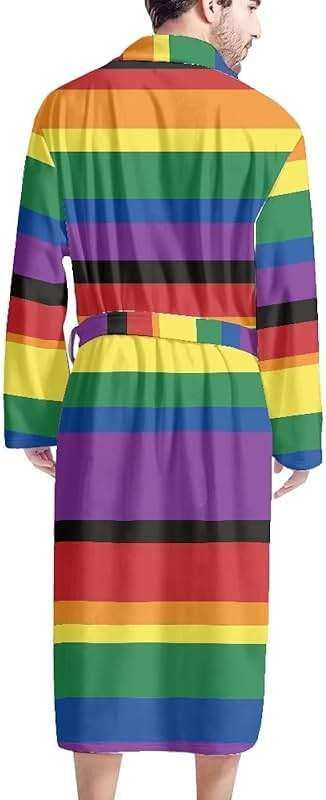 HUGS IDEA Mens Big and Tall Bathrobes with Shawl Collar Warm Nighgown Sleepwear - Image 3
