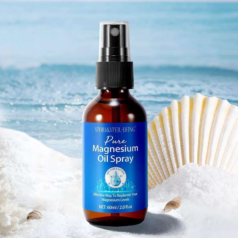 Magnesium Spray, Pure Magnesium Oil Spray for Feet, Natural Ingredient in Glass Bottle, Easy to Absorb and Use 1Pack - Image 9