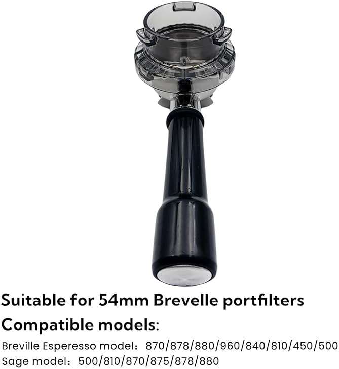54mm Dosing Funnel for Breville Barista Portafilters, Compatible Breville 8series Barista and Bambino Espresso Machines Dosing Funnel, Grey - Image 2