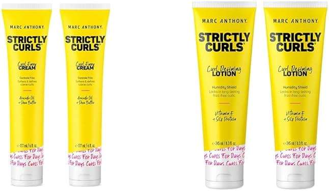 Marc Anthony Strictly Curls Bundle - Curl Envy Cream 2-Pack & Curl Defining Lotion 2-Pack - Image 1