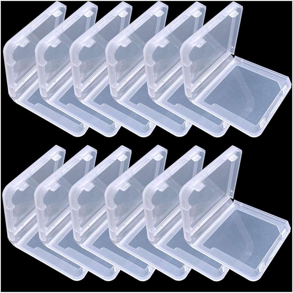 Sanviatime 12Pcs Game Case Clear Game Card Box Anti Dust Cover Transparent Storage Box Case for DS 3DS DSI Protective Single Cartridge Holder - Image 1