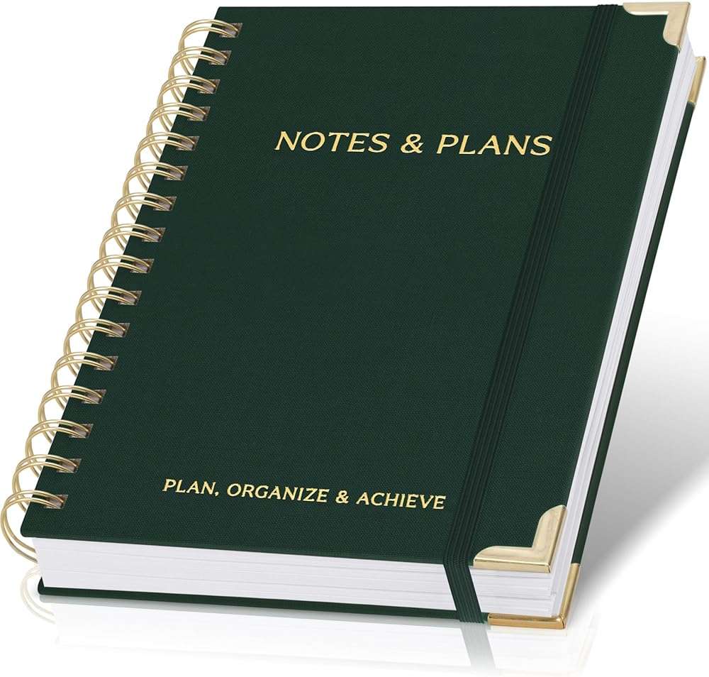 ZICOTO Aesthetic Daily Planner And Notebook With Hourly Schedule - Aesthetic Spiral To do List Notepad For Work/Home to Organize Tasks And Appointments - Stylish School/Office Supplies Book For Women - Image 1