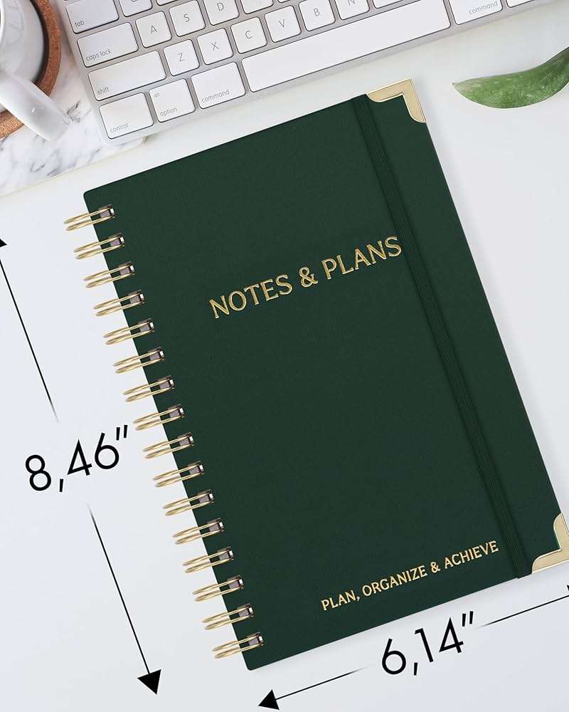 ZICOTO Aesthetic Daily Planner And Notebook With Hourly Schedule - Aesthetic Spiral To do List Notepad For Work/Home to Organize Tasks And Appointments - Stylish School/Office Supplies Book For Women - Image 3