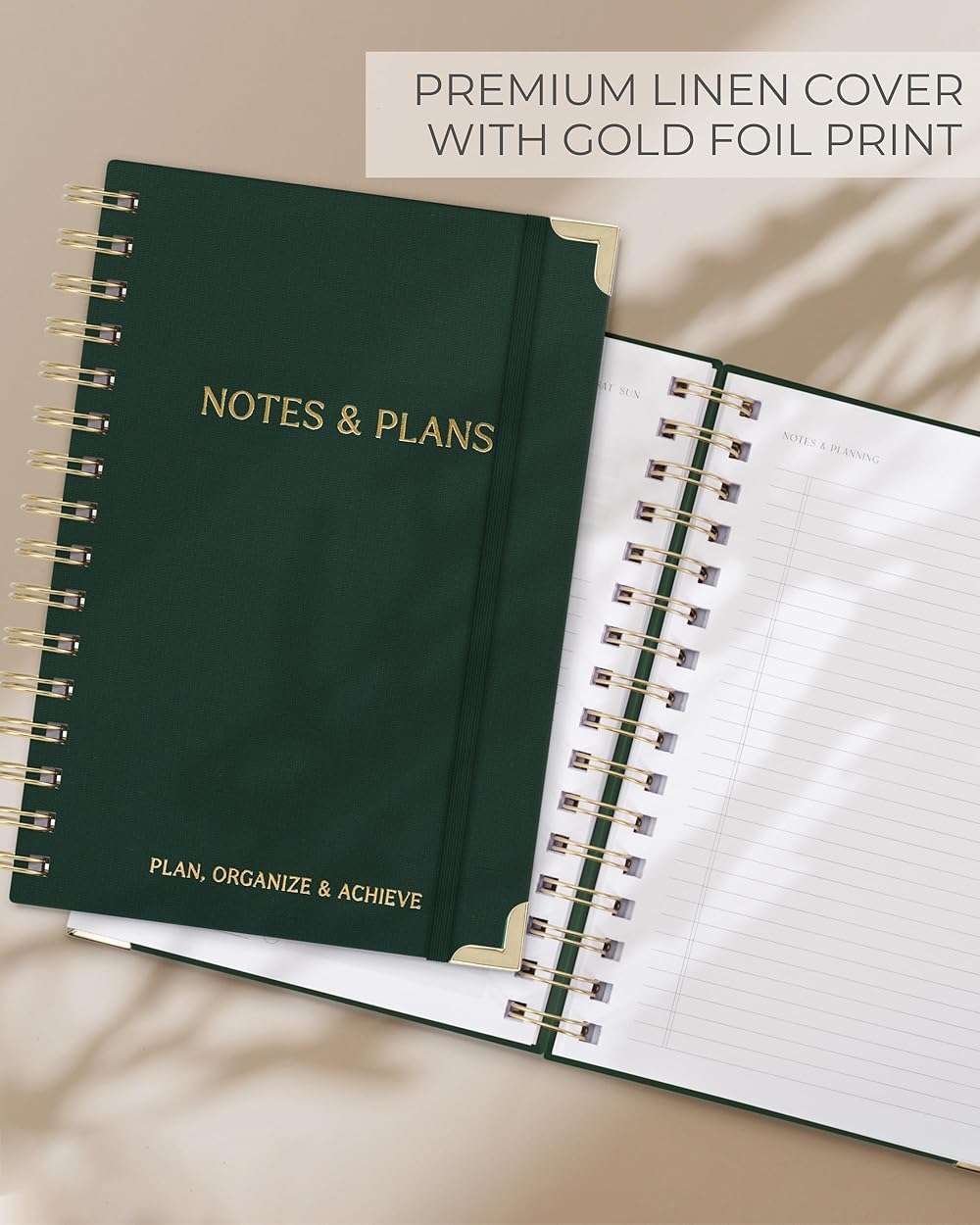 ZICOTO Aesthetic Daily Planner And Notebook With Hourly Schedule - Aesthetic Spiral To do List Notepad For Work/Home to Organize Tasks And Appointments - Stylish School/Office Supplies Book For Women - Image 6