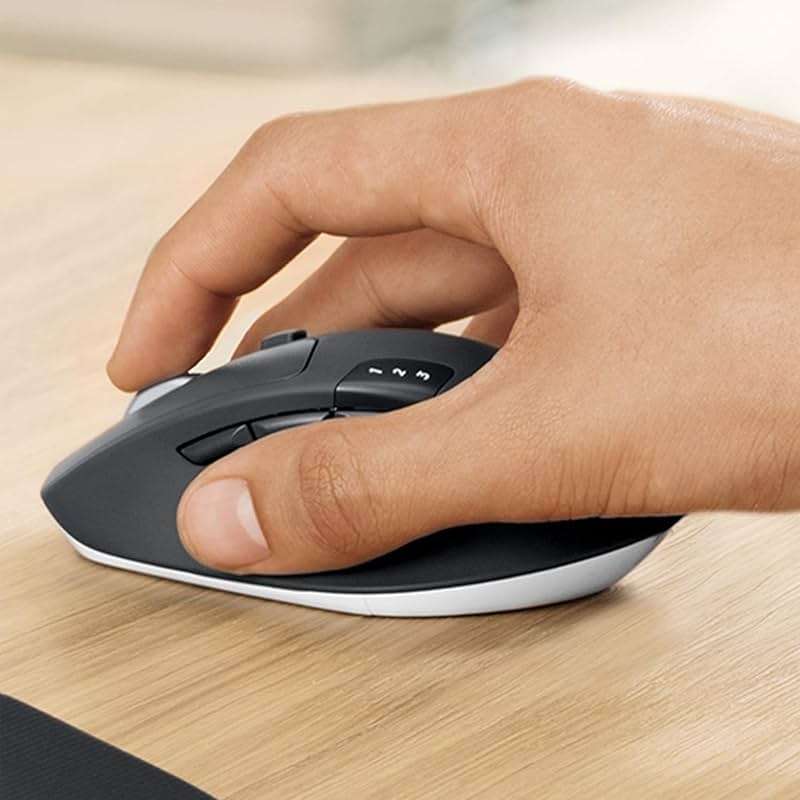 Logitech MK850 Performance Wireless Keyboard and Mouse Combo for Windows, macOS & ChromeOS, Bluetooth & 2.4 GHz USB Receiver, Full-Size Ergonomic Keyboard, Multi-Device, Cushioned Palm Rest – Graphite - Image 12