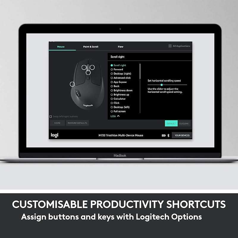Logitech MK850 Performance Wireless Keyboard and Mouse Combo for Windows, macOS & ChromeOS, Bluetooth & 2.4 GHz USB Receiver, Full-Size Ergonomic Keyboard, Multi-Device, Cushioned Palm Rest – Graphite - Image 5