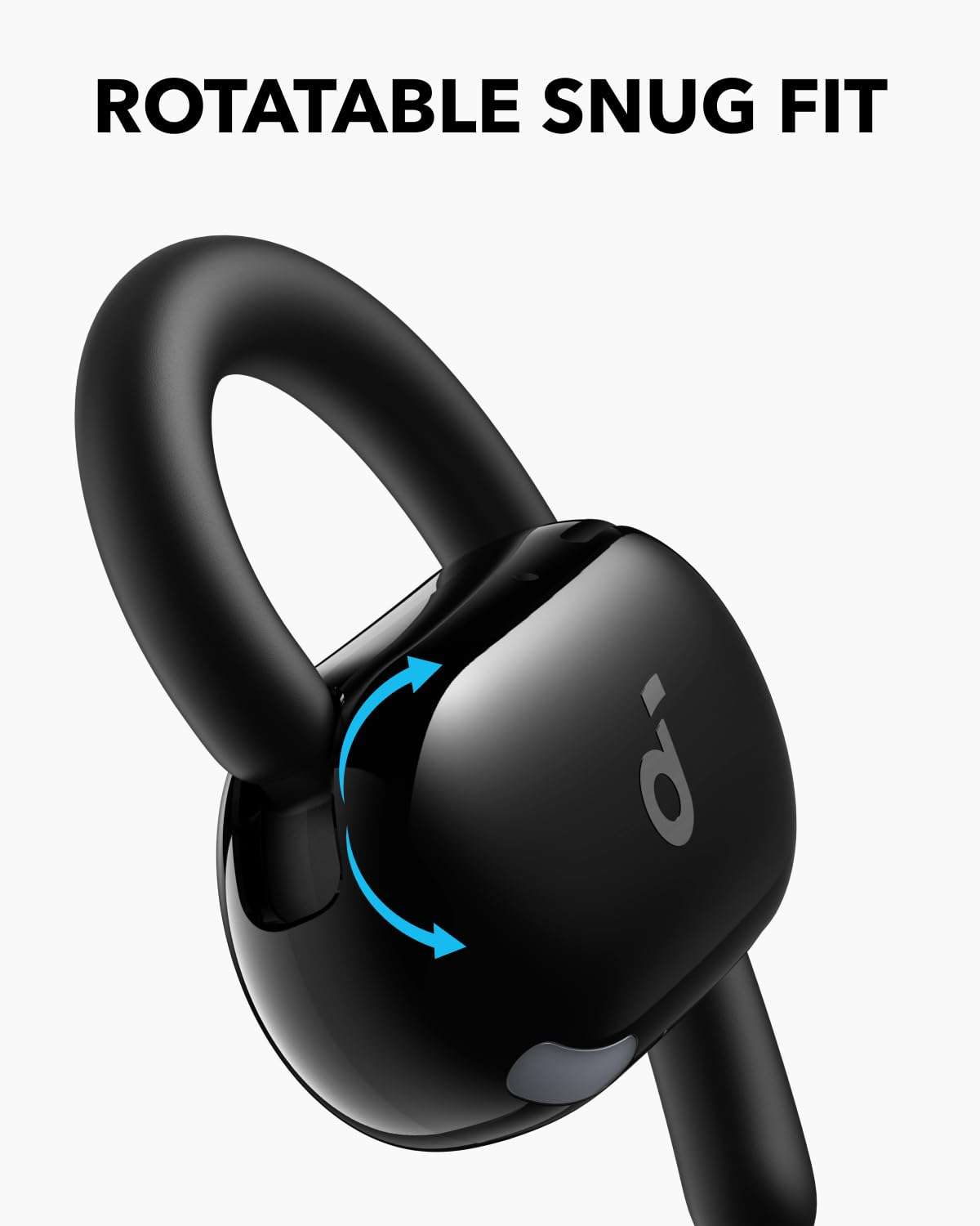 Soundcore V20i by Anker Open-Ear Headphones, Adjustable Ear Hooks, Ultra-Comfort, Snug Fit, Powerful Sound, Clear Calls, IP55, 36H Playtime, Bluetooth 5.4 Wireless Earbuds, Multipoint Connection - Image 4