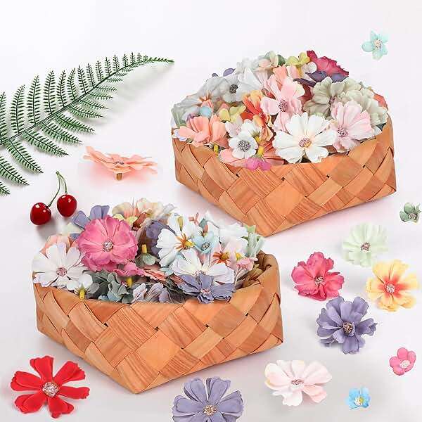 FOIMAS 150pcs Mini Faux Flower for Crafts,Artificial Flower Heads Daisy Peony Flower Decor for Craft Garland Wedding Home Decoration - Image 4