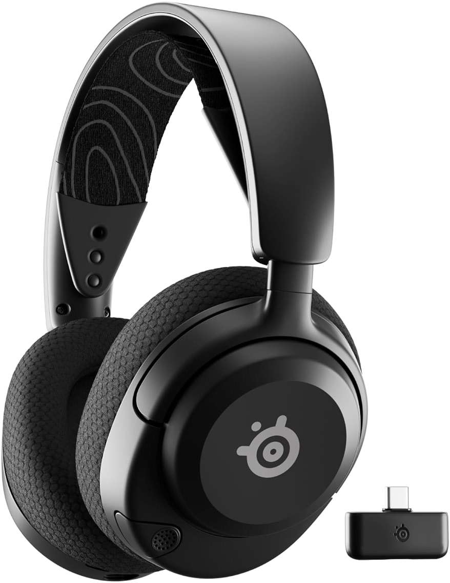SteelSeries Arctis Nova 5 Wireless Multi-System Gaming Headset — Neodymium Magnetic Drivers — 100+ Audio Presets — 60 HR Battery — 2.4GHz or BT — ClearCast Gen2.X Mic — PC, PS5, PS4, Switch, Mobile - Image 1