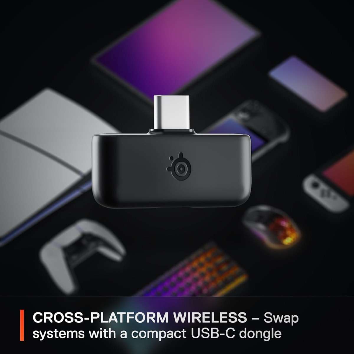 SteelSeries Arctis Nova 5 Wireless Multi-System Gaming Headset — Neodymium Magnetic Drivers — 100+ Audio Presets — 60 HR Battery — 2.4GHz or BT — ClearCast Gen2.X Mic — PC, PS5, PS4, Switch, Mobile - Image 7
