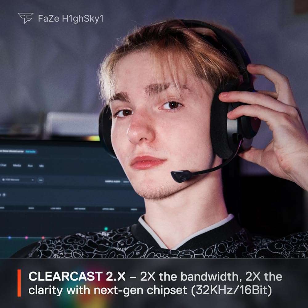 SteelSeries Arctis Nova 5 Wireless Multi-System Gaming Headset — Neodymium Magnetic Drivers — 100+ Audio Presets — 60 HR Battery — 2.4GHz or BT — ClearCast Gen2.X Mic — PC, PS5, PS4, Switch, Mobile - Image 8