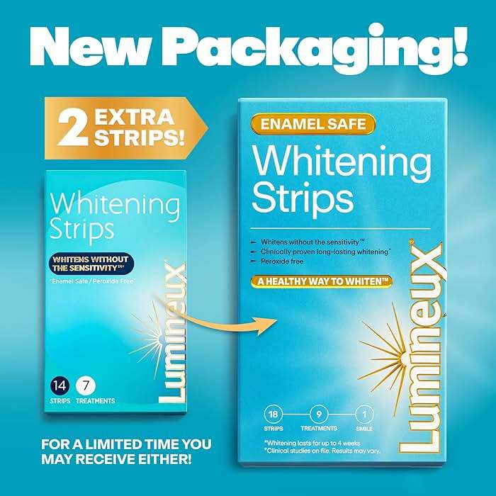 Lumineux Whitening Starter Set – Peroxide Free - Enamel Safe for Whiter Teeth – Includes 7 Whitening Treatments & 2 Pack Whitening Toothpaste Certified Non-Toxic, Fluoride Free & Dentist Formulated - Image 2