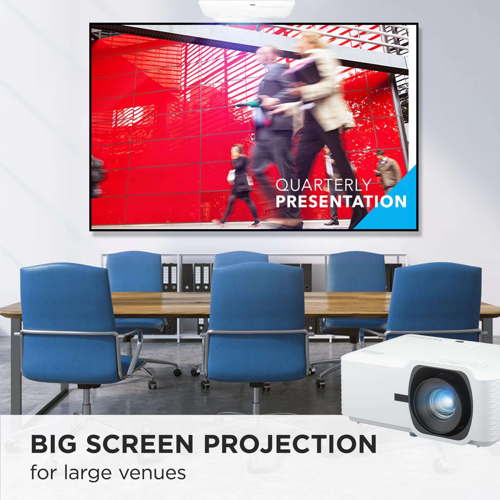 ViewSonic LS741HD 5000 Lumens 1080p Laser Projector with H/V Keystone, 4 Corner Adjustment, 360 Degree Projection, 1.6X Optical Zoom, LAN Control, and 24/7 Operation - Image 3