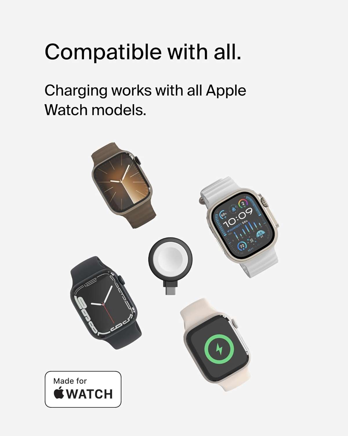 Belkin Portable USB-C Apple Watch Charger - MFi-Certified USB-C Charger for Apple Watch Series 9, 8, 7, Ultra - Compatible with MacBook, iPhone 16 & More - Black - Image 6