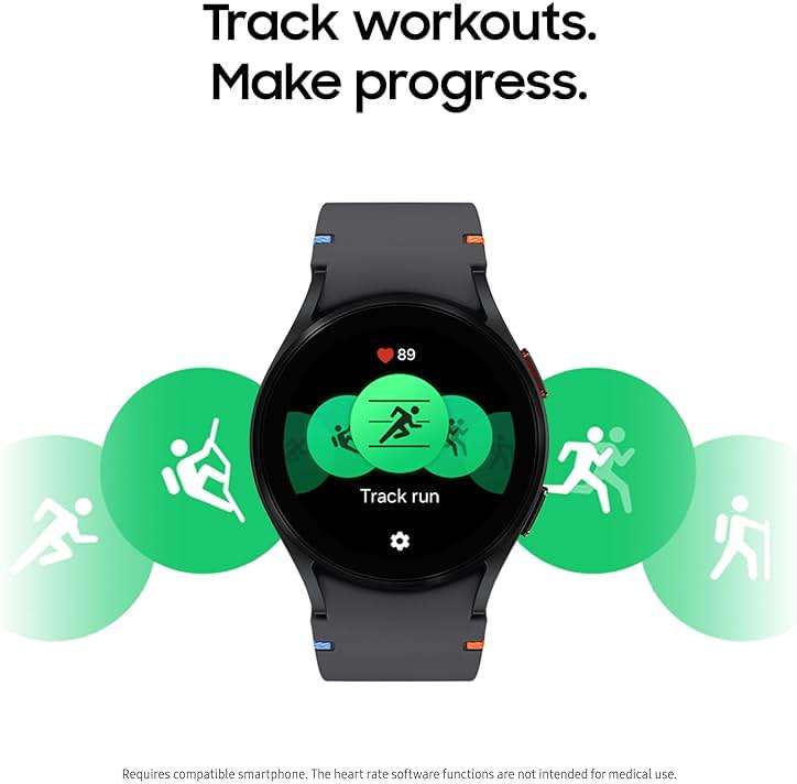 Samsung Galaxy Watch FE 40mm Bluetooth AI Smartwatch w/Fitness Tracking, BIA Sensor, Personalized HR Zones, Heart Rate Tracker, Sleep Monitor, 2024, Silver [US Version, 1Yr Manufacturer Warranty] - Image 2