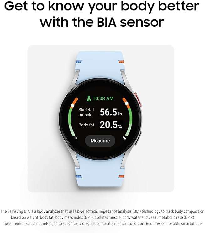 Samsung Galaxy Watch FE 40mm Bluetooth AI Smartwatch w/Fitness Tracking, BIA Sensor, Personalized HR Zones, Heart Rate Tracker, Sleep Monitor, 2024, Silver [US Version, 1Yr Manufacturer Warranty] - Image 3