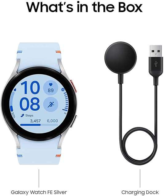 Samsung Galaxy Watch FE 40mm Bluetooth AI Smartwatch w/Fitness Tracking, BIA Sensor, Personalized HR Zones, Heart Rate Tracker, Sleep Monitor, 2024, Silver [US Version, 1Yr Manufacturer Warranty] - Image 9