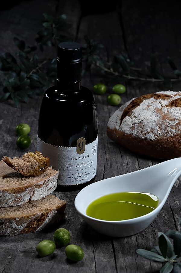 Garisar High In Polyphenol Premium Extra Virgin Olive Oil (>600 ppm), Low Acidity (Max 0.2%), NYIOOC 2025 Gold Medal Winner, Organic Agriculture Hand Picked, Cold Pressed, 100% Arbequina - Pack of 1 - Image 5
