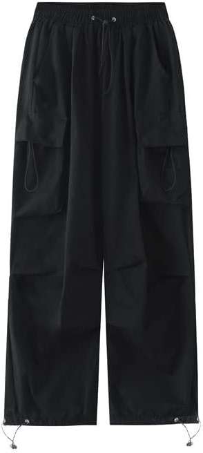 FENGQIYUNHAI Cargo Pants Women Baggy Parachute Pants Woman Mutil Pockets Loose Fit Y2K Casual Pants for Women - Image 6