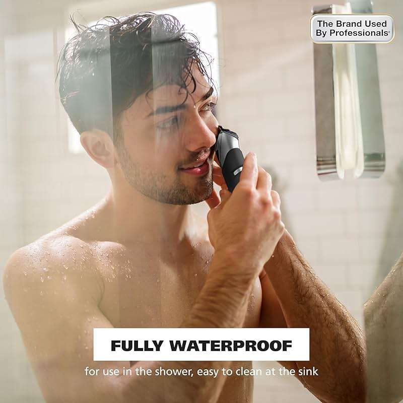 Wahl USA Pro Series Forever BladeTM Stainless Steel Cordless Rechargeable Beard Trimmer for Men with No Slip Grip & USB Charge – Model 3026017 - Image 5