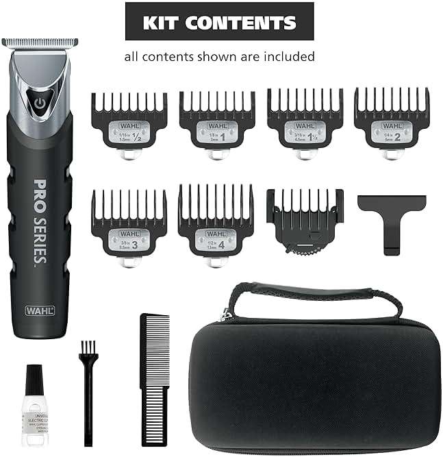 Wahl USA Pro Series Forever BladeTM Stainless Steel Cordless Rechargeable Beard Trimmer for Men with No Slip Grip & USB Charge – Model 3026017 - Image 10
