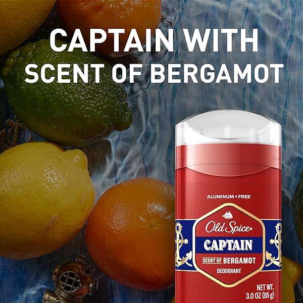 Old Spice Aluminum Free Deodorant for Men, 24/7 Odor Protection & Signature Scent Control, 24/7 Freshness & Lasting Scent, Captain with Bergamot Scent, 3.0 oz (Pack of 2) - Image 5