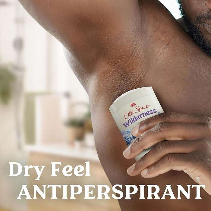 Old Spice Dry Feel Antiperspirant Deodorant for Men, 24/7 Sweat & Odor Protection, Gentle on Skin with Skin Conditioners, Wilderness with Lavender + Spring Water Scent, 2.6 oz (Pack of 2) - Image 3