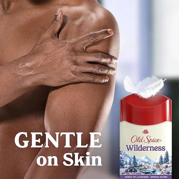 Old Spice Dry Feel Antiperspirant Deodorant for Men, 24/7 Sweat & Odor Protection, Gentle on Skin with Skin Conditioners, Wilderness with Lavender + Spring Water Scent, 2.6 oz (Pack of 2) - Image 5