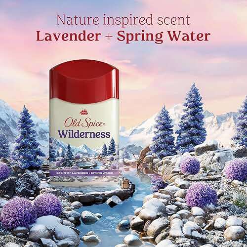 Old Spice Dry Feel Antiperspirant Deodorant for Men, 24/7 Sweat & Odor Protection, Gentle on Skin with Skin Conditioners, Wilderness with Lavender + Spring Water Scent, 2.6 oz (Pack of 2) - Image 7