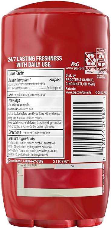 Old Spice Dry Feel Antiperspirant Deodorant for Men, 24/7 Sweat & Odor Protection, Gentle on Skin with Skin Conditioners, Wilderness with Lavender + Spring Water Scent, 2.6 oz (Pack of 2) - Image 8