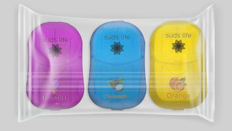 SudsLife Paper Soap Sheets (150 sheets) Pack of 3 (Pack of 3, Mixed) - Image 2