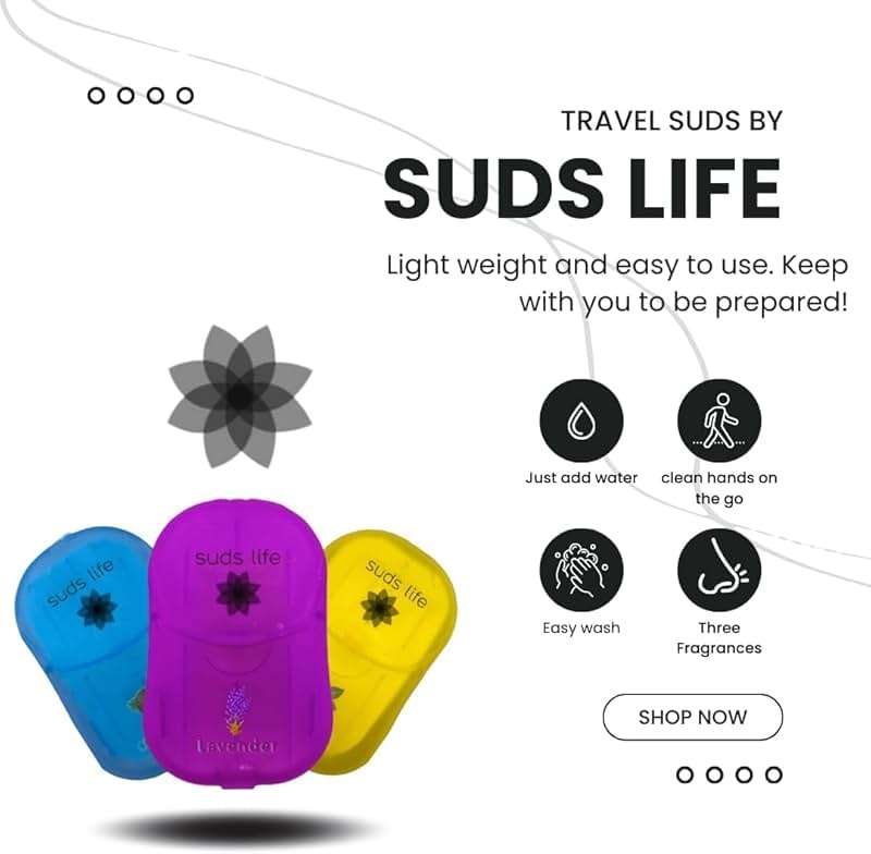 SudsLife Paper Soap Sheets (150 sheets) Pack of 3 (Pack of 3, Mixed) - Image 3
