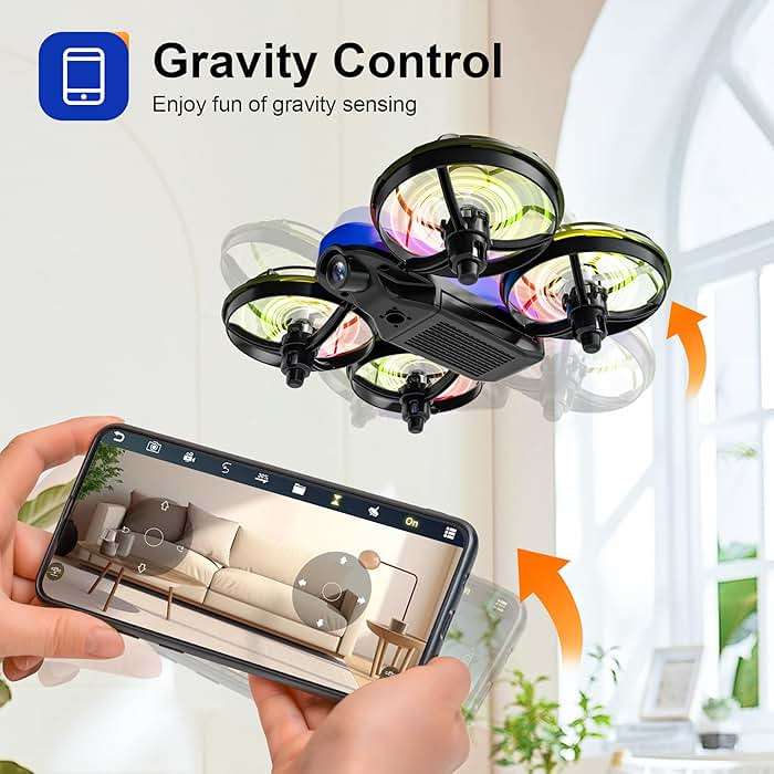 Swifsen Drones for Kids with Camera,Rc Drone Indoor Small Helicopter,Birthday Gifts for Boys and Girls Beginners Friendly,Mini Quadcopter Toy With 2 Batteries,Propeller Protect,Altitude Hold - Image 6
