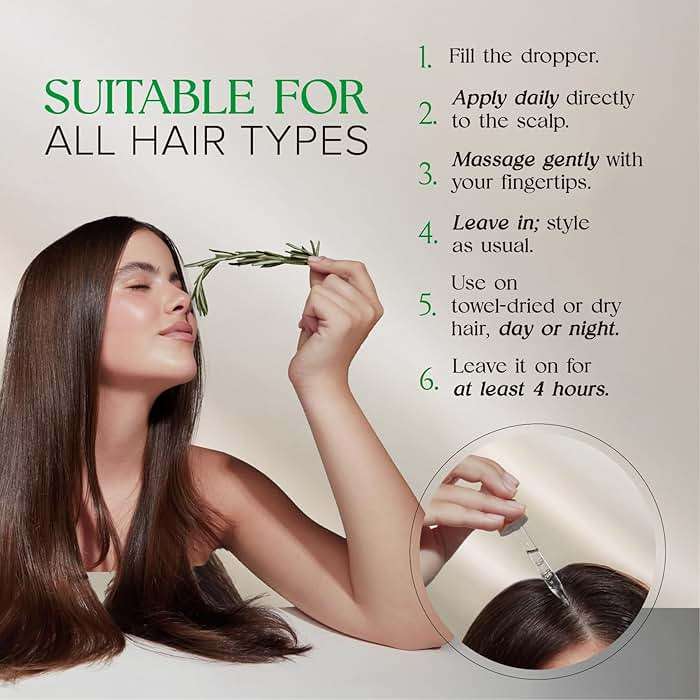 Caffeine Hair Growth Serum Women Made in USA - Scalp Serum Hair Growth Non-Greasy Biotin Rosemary, Amla & Caffeine - 1 Fl.Oz Natural Residue-Free - Gotero Anticaida y Crecimiento - Regrowth Treatment - Image 6