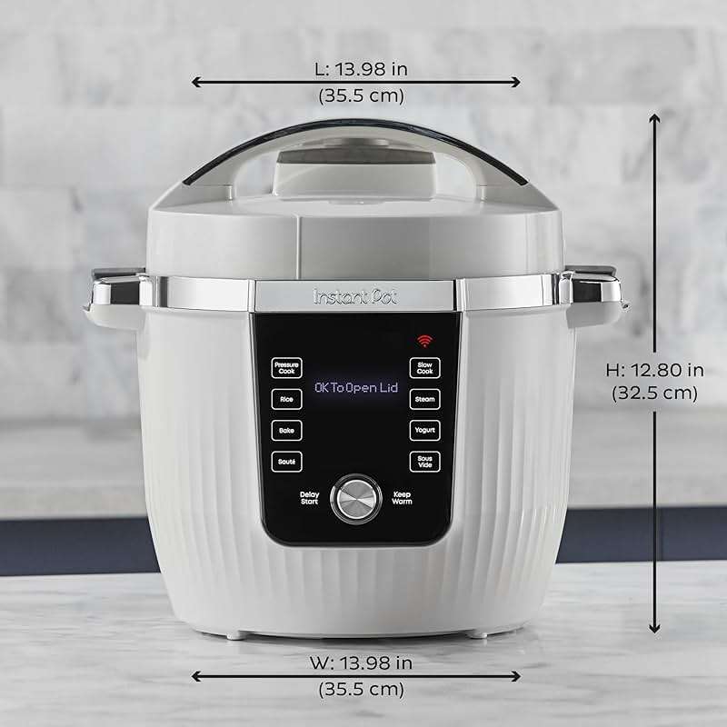 Instant Pot PRO Max Wi-Fi Smart 10-in-1 Pressure Cooker, Steamer, Saute, Warmer, Rice Cooker, Yogurt Maker, Sous Vide, Baker, NutriBoost - Includes App with 2000+ Recipes - 6 Quart - Image 2
